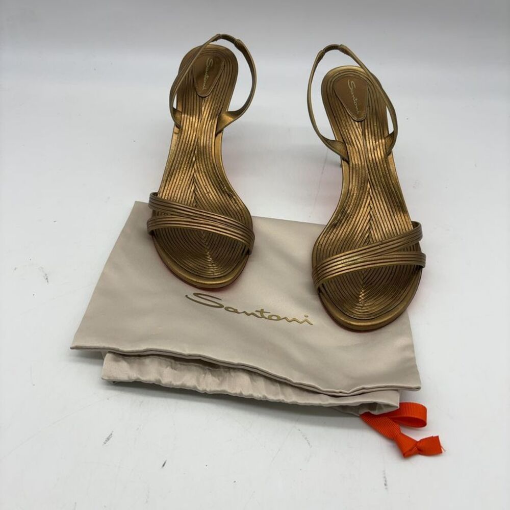 Santoni Strappy Slingback Heels